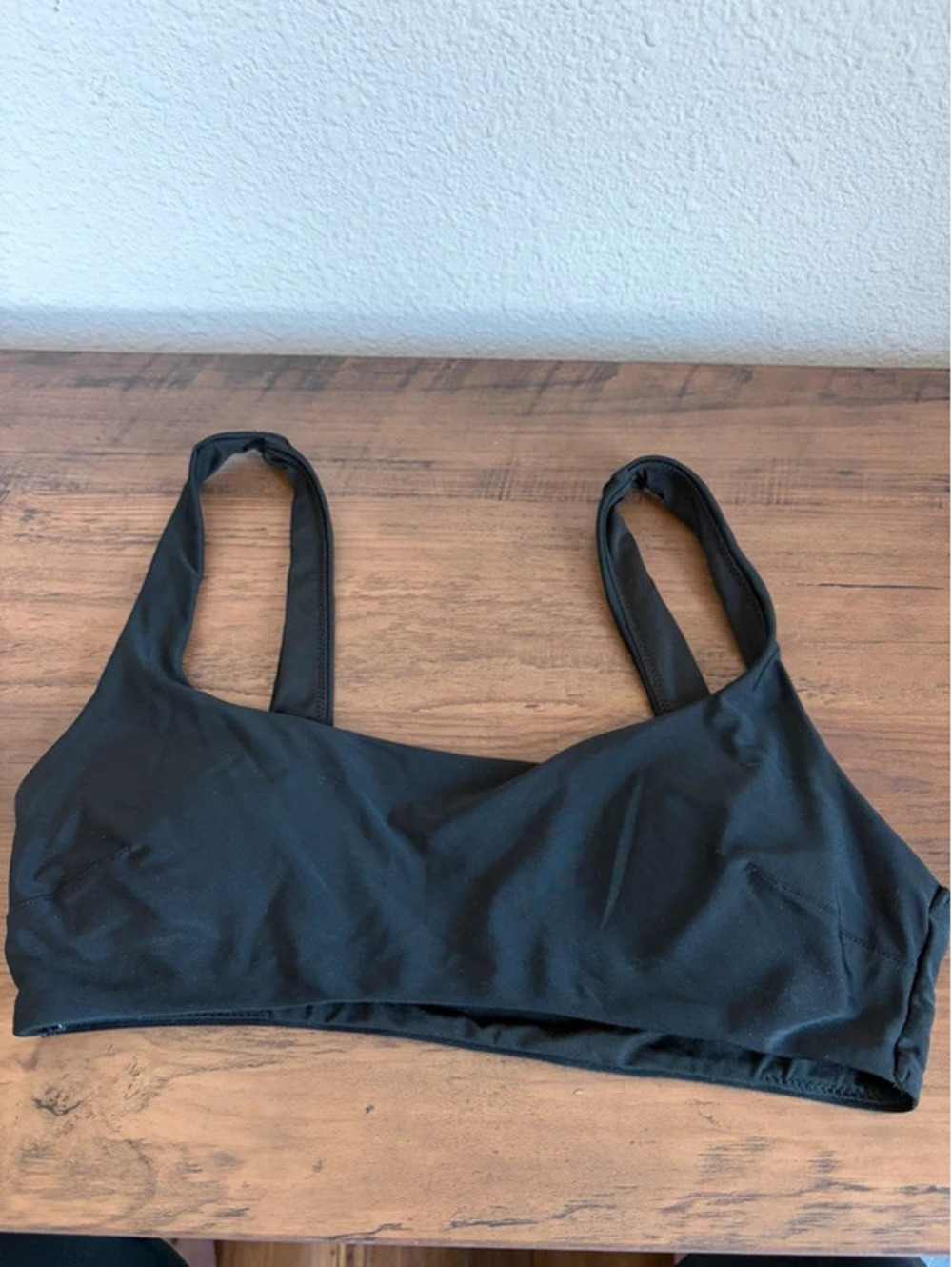 Aerie black scoop swim top M removable pads